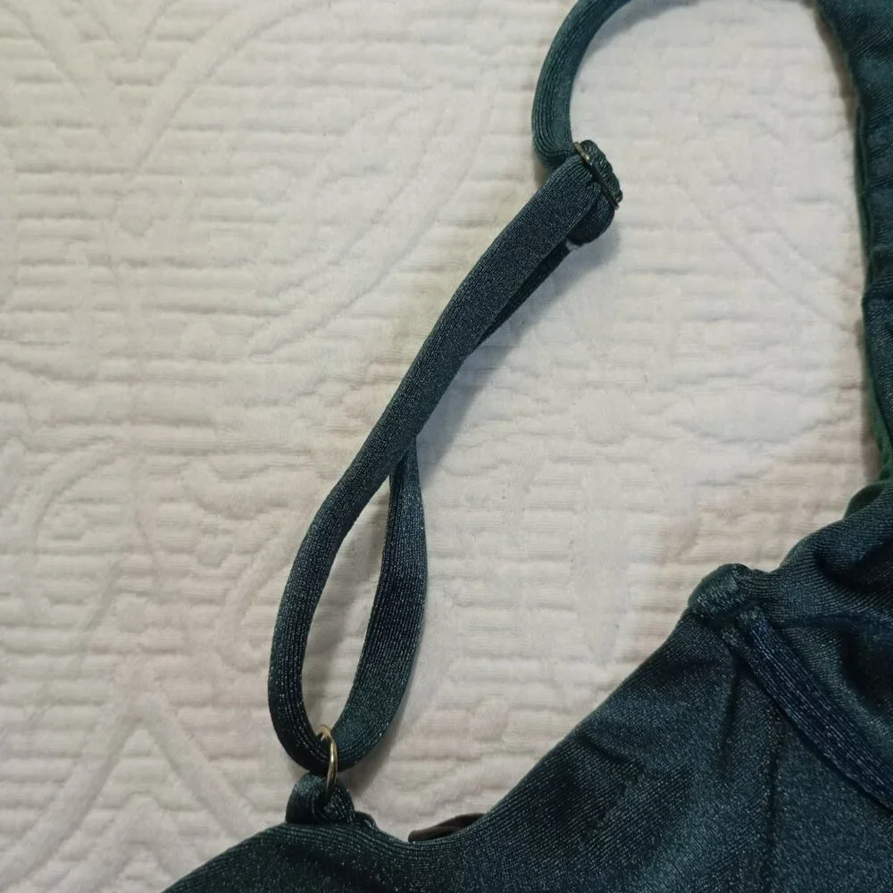 Acqua Di Palma Green Bikini Set 2 Bra With Underwire & Adjustable Straps Small - Picture 9 of 9